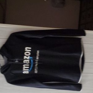 EUC UNDER ARMOUR/AMAZON FLEECE HOODIE, PETITE SMALL, BLACK, GRAY UNISEX